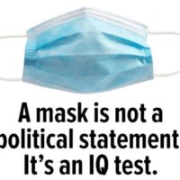 A mast is not a political statement. It's an IQ test.