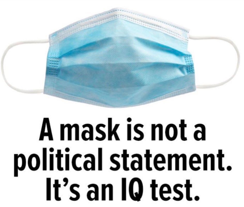 A mast is not a political statement. It's an IQ test.